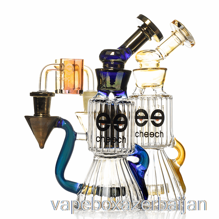 Vape Baku Cheech Glass Diamond Tube Recycler Dab Rig Gold